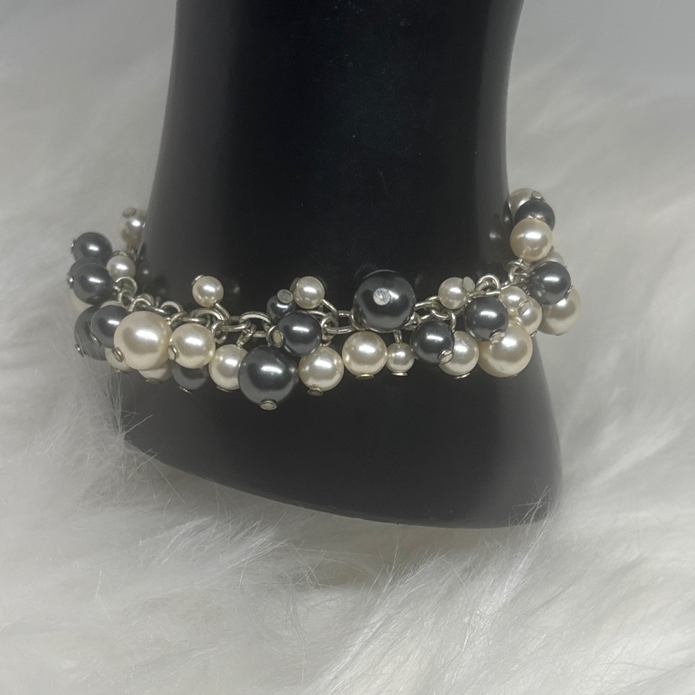 Vintage 90’s RMN Faux Pearl Multi Layered Bracelet Old Money Quiet Luxury
